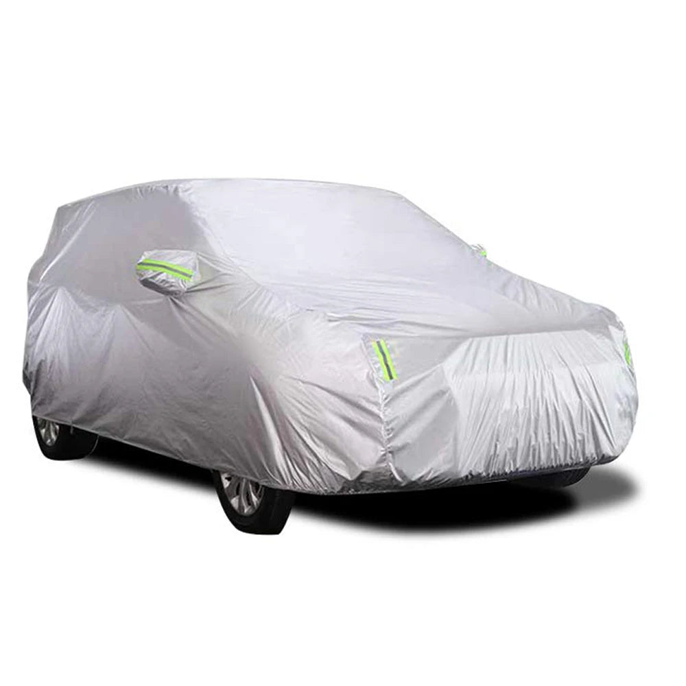 Car Cover Full Covers with Reflective Strip Dustproof UV Scratch-Resistant Sunscreen Protection for 4X4/SUV Business Car