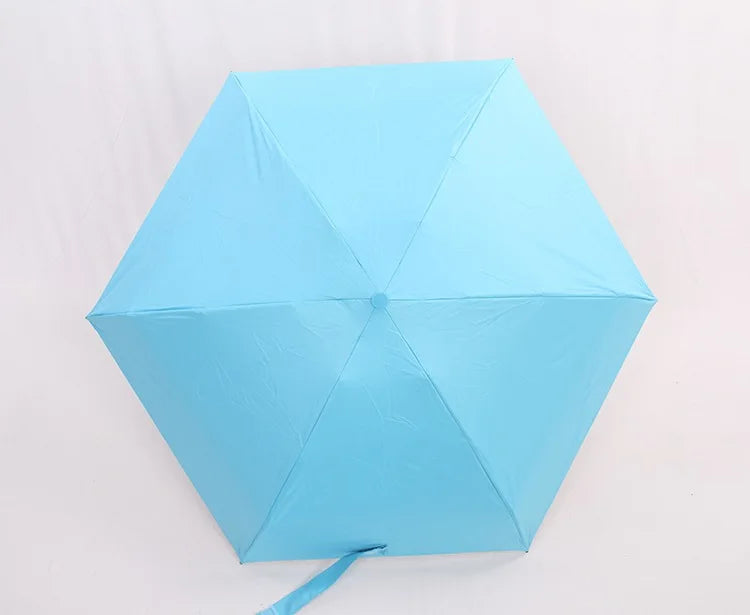 Wholesale Custom Mini Umbrella Manual Capsule Uv Protection Small Folding Umbrella Sun and Rain