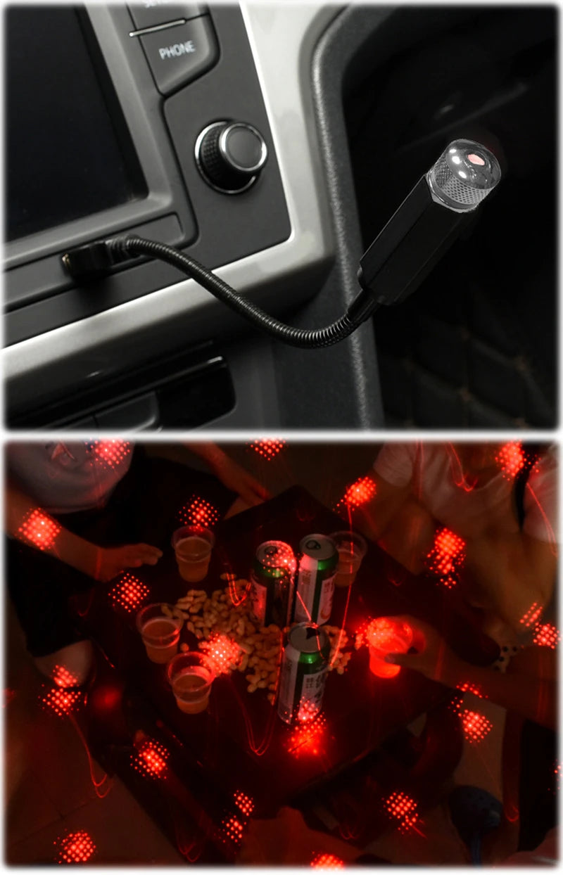 LED Car USB Atmosphere Lamp Decoration Light Accessories For Hyundai IX35 Solaris Accent I30 Tucson Elantra Santa Fe Getz I20