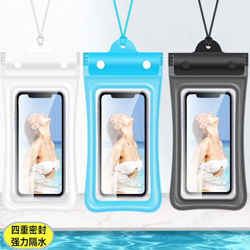 Mobile Phone Waterproof Bag with Touch Screen for Swimming, Special for Taking Pictures, Diving and Rafting Equipment, Transparent Sealed Waterproof Mobile Phone Case