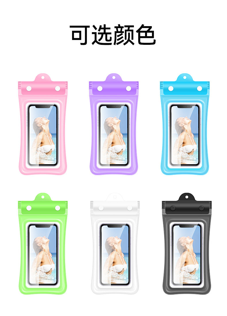 Mobile Phone Waterproof Bag with Touch Screen for Swimming, Special for Taking Pictures, Diving and Rafting Equipment, Transparent Sealed Waterproof Mobile Phone Case