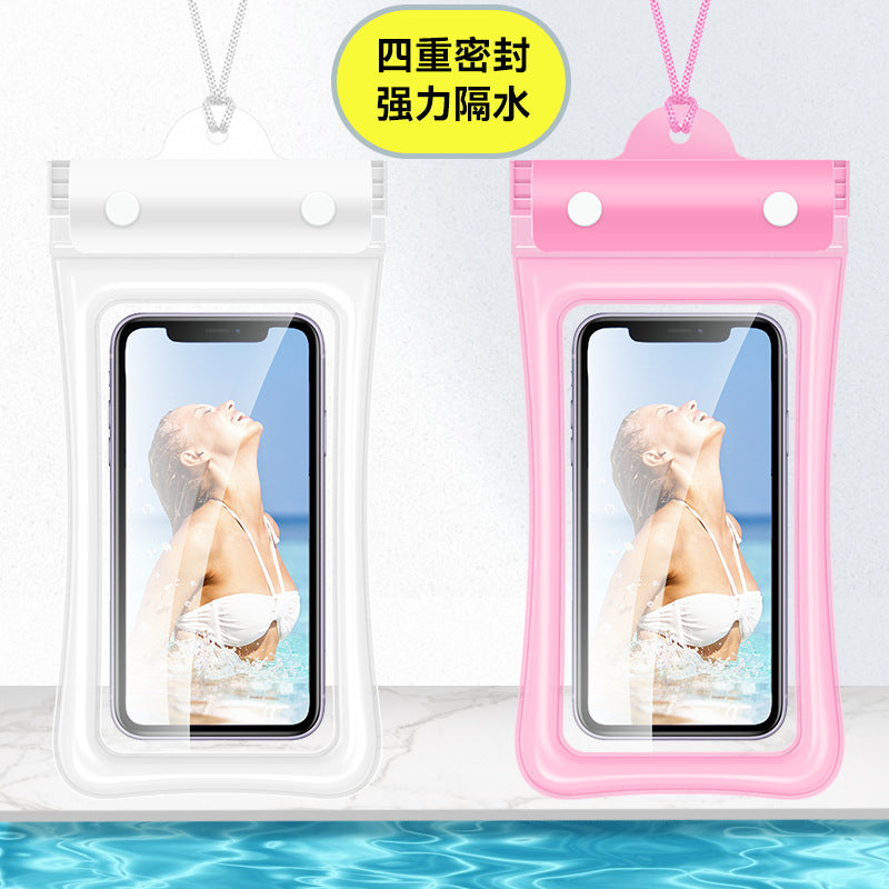 Mobile Phone Waterproof Bag with Touch Screen for Swimming, Special for Taking Pictures, Diving and Rafting Equipment, Transparent Sealed Waterproof Mobile Phone Case