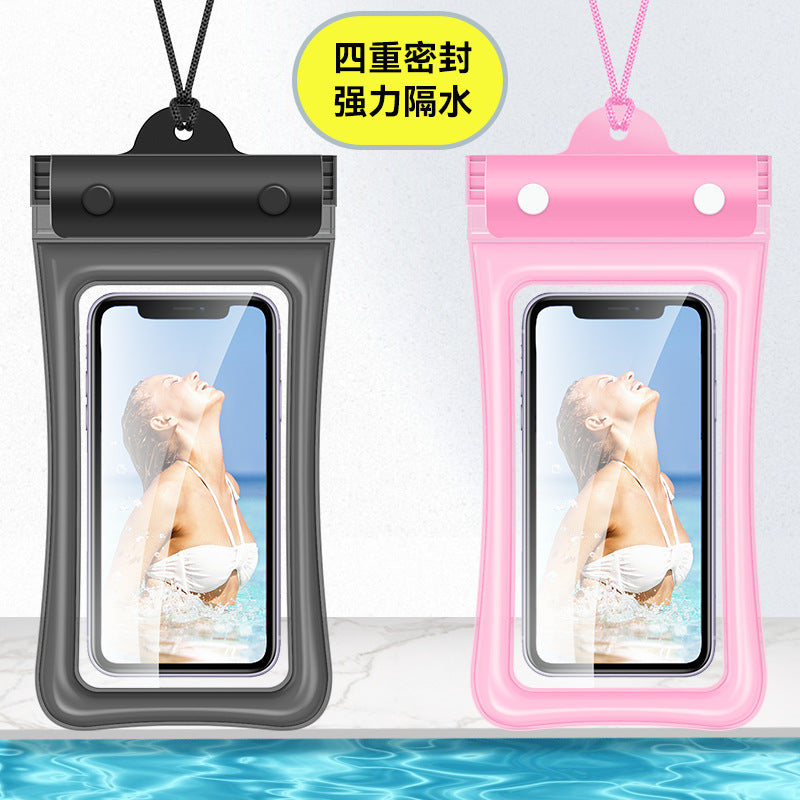 Mobile Phone Waterproof Bag with Touch Screen for Swimming, Special for Taking Pictures, Diving and Rafting Equipment, Transparent Sealed Waterproof Mobile Phone Case