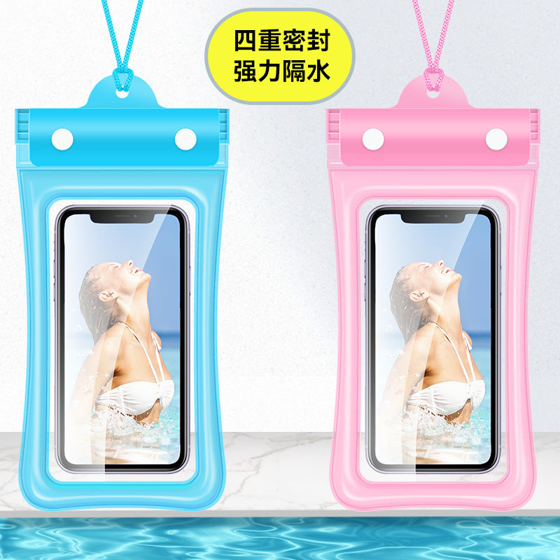 Mobile Phone Waterproof Bag with Touch Screen for Swimming, Special for Taking Pictures, Diving and Rafting Equipment, Transparent Sealed Waterproof Mobile Phone Case