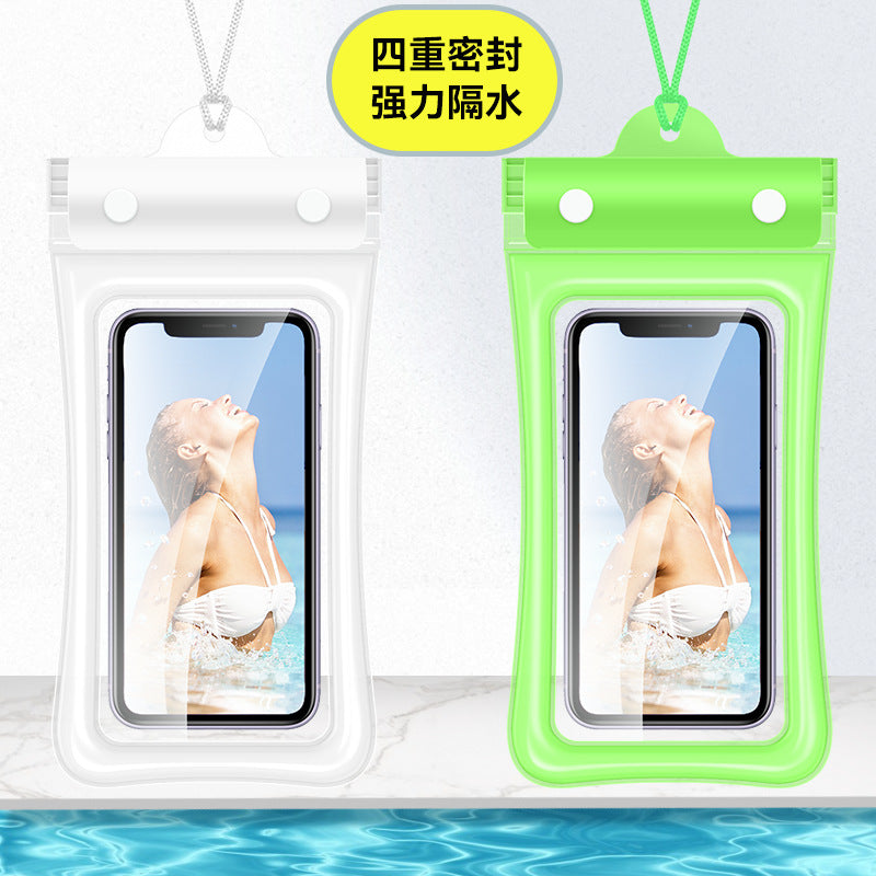 Mobile Phone Waterproof Bag with Touch Screen for Swimming, Special for Taking Pictures, Diving and Rafting Equipment, Transparent Sealed Waterproof Mobile Phone Case