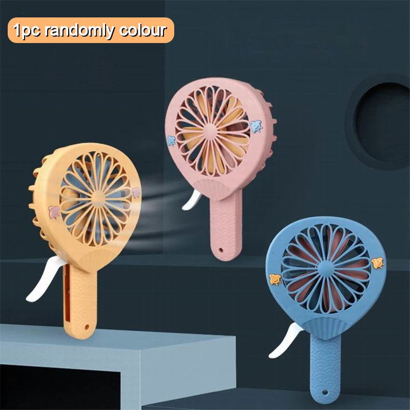 Portable Handheld Fan Hand Pressure Fan Mini Portable Fan Without Battery Household Cute Fan Cooling Held Fan