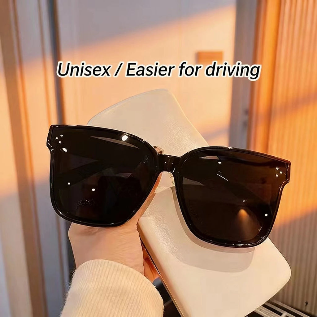 Oversized SquareSunglasses for Women Men, UV400 Protection Driving Shades,Trendy All-Match Fashion Sun Glasses for OutdoorTravel