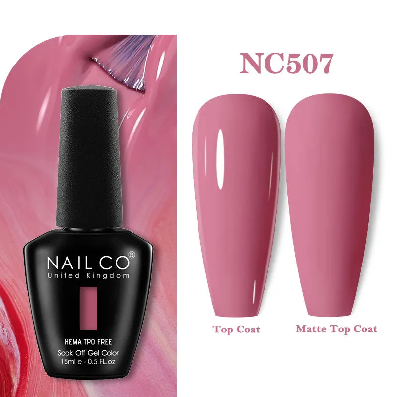NAILCO 15ml Hema TPO Free Gel Nails Poilsh Vernis Semi Permanent UV Varnish Gel Nail Art Manicure Design TOP BASE Varnish Hybrid