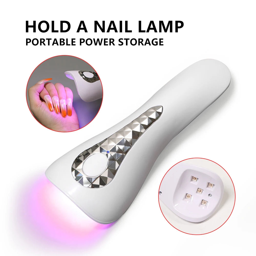 LINMANDA Handheld UV LED Lamp for Nails Drying Lamp Rechargeable Mini Manicure Lamp Nail Dryer For Gel Polish Manicure Tools
