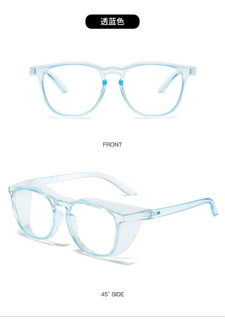 Safety Glasses Anti Fog Goggles Protective Glasses Side Shields Anti Blue Light protection Eye Glasses for Men Women Reading Gla