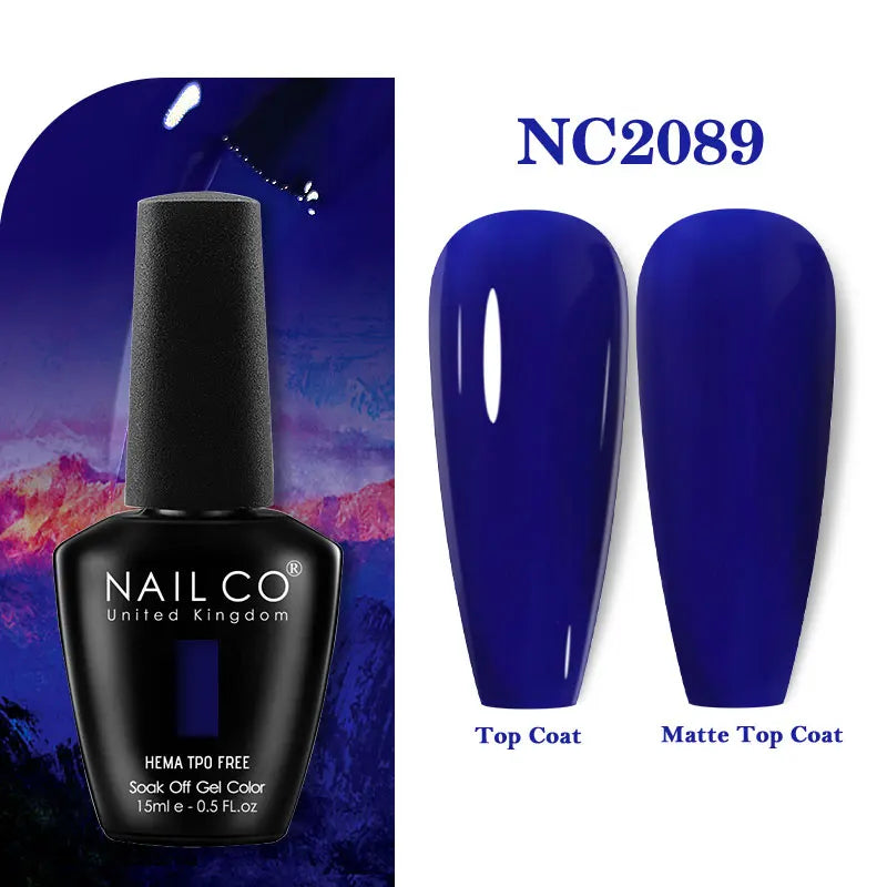 NAILCO 15ml Hema TPO Free Gel Nails Poilsh Vernis Semi Permanent UV Varnish Gel Nail Art Manicure Design TOP BASE Varnish Hybrid