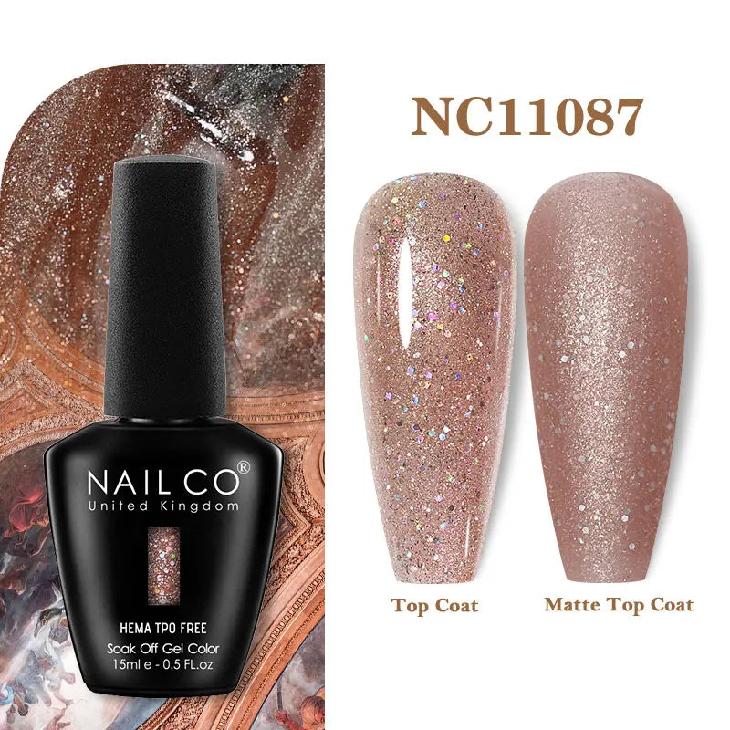NAILCO 15ml Hema TPO Free Gel Nails Poilsh Vernis Semi Permanent UV Varnish Gel Nail Art Manicure Design TOP BASE Varnish Hybrid
