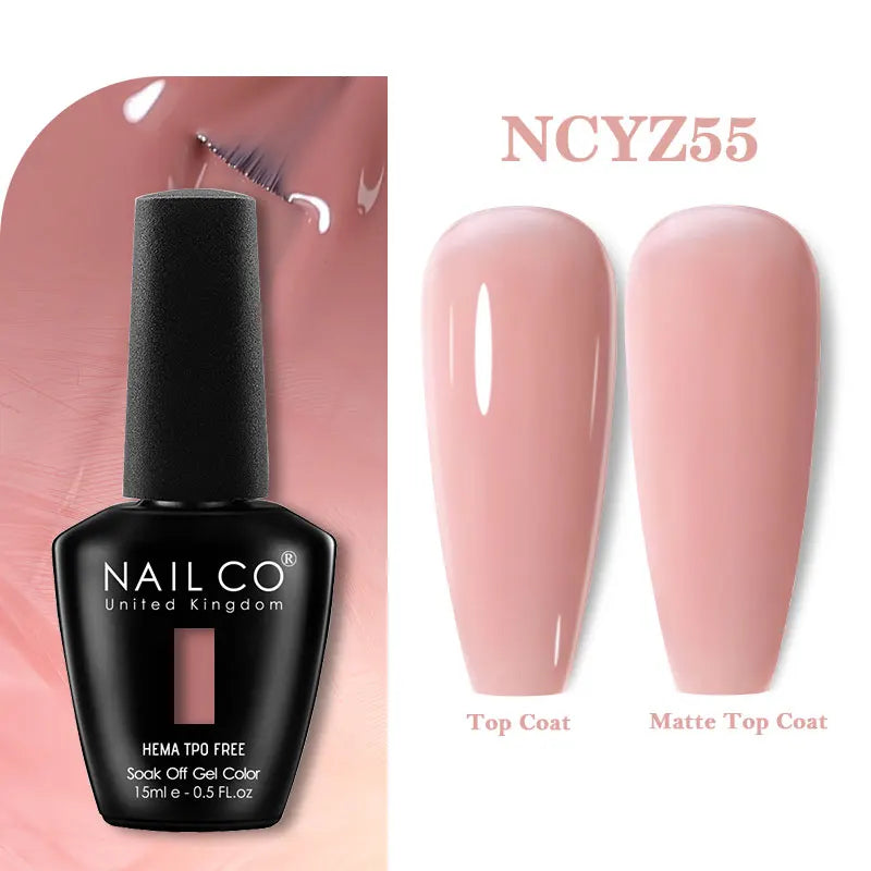 NAILCO 15ml Hema TPO Free Gel Nails Poilsh Vernis Semi Permanent UV Varnish Gel Nail Art Manicure Design TOP BASE Varnish Hybrid