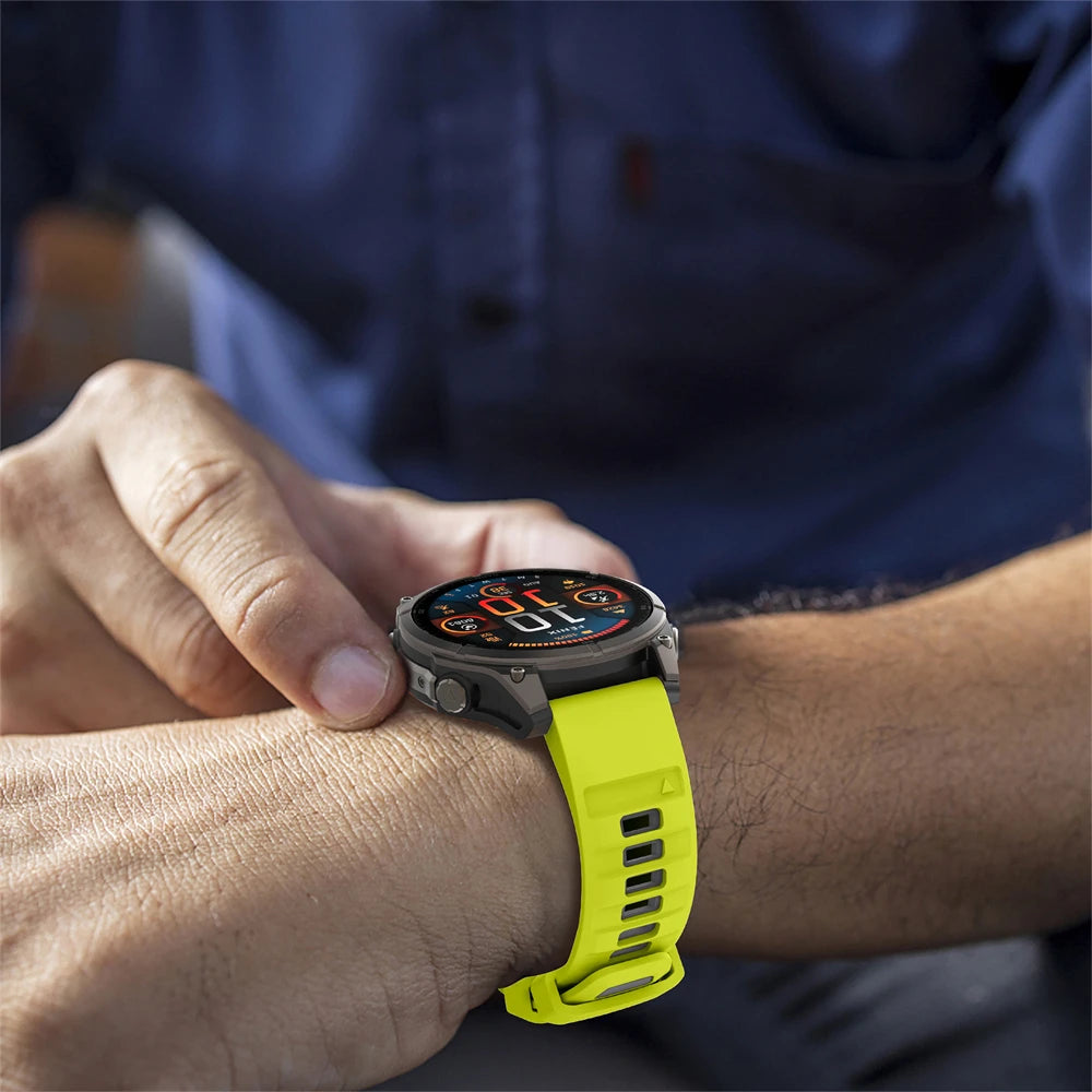 22/26mm Silicone Watchband Fenix 8 Pro Sport Strap For Garmin Tactix 7/Quatix8 Forerunner 970 965 Instinct 2X Quick Fit Bracelet