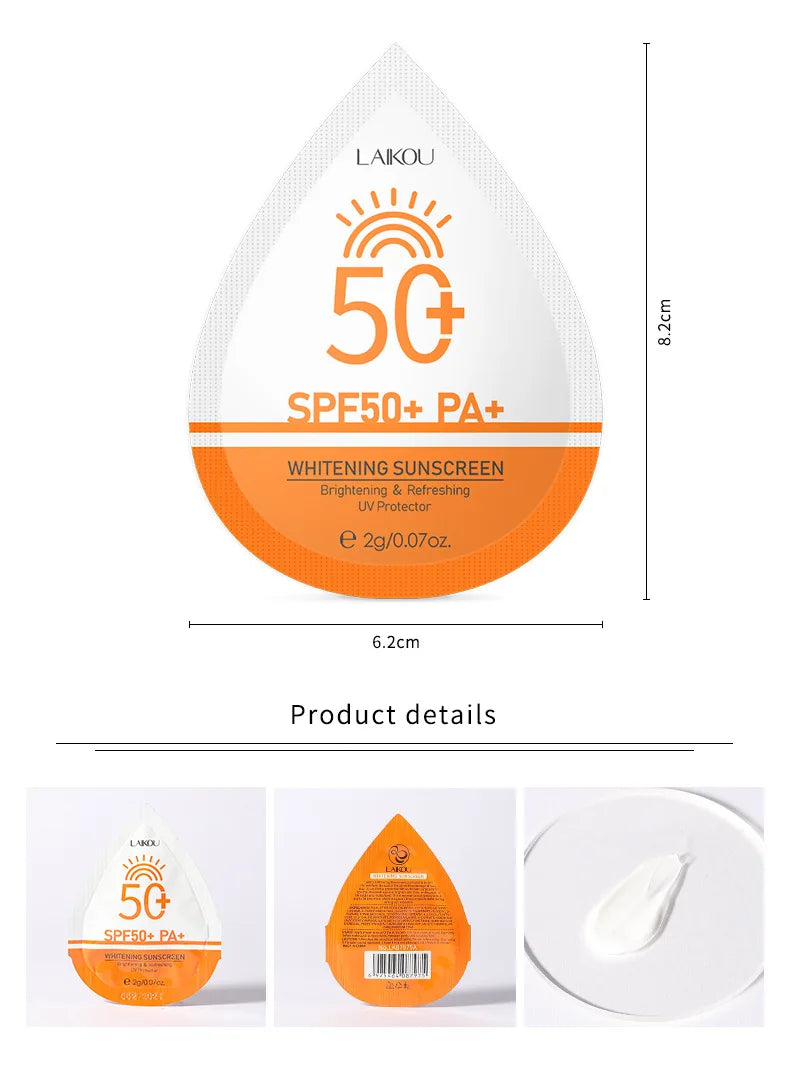 Hot Sale Skin Whiten Cream Repair Facial Best Sunscreen Spf 50 Face for Black Oily Skin Two in One Lightening Sunblock Products
