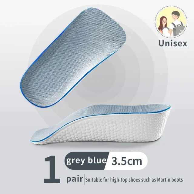 1/2pair 1.5/2.5/3.5 Cm Arch Support Height Increase Insole Elastic Lift Men'S And Women'S Insoles