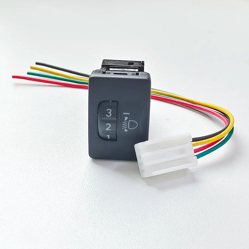 Car Headlamp Leveling Switch Headlight Height Adjustable Switch Button for Land Cruiser PRADO Camry 50 Altis RAV4 Accessories