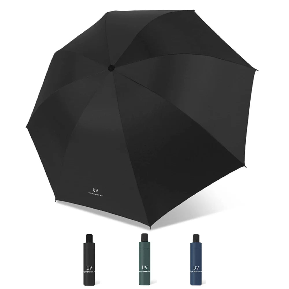 Travel Umbrella Windproof Folding Umbrella for Rain,Compact Umbrella for Car,Lightweight UV Protection Sun Umbrella for Men and