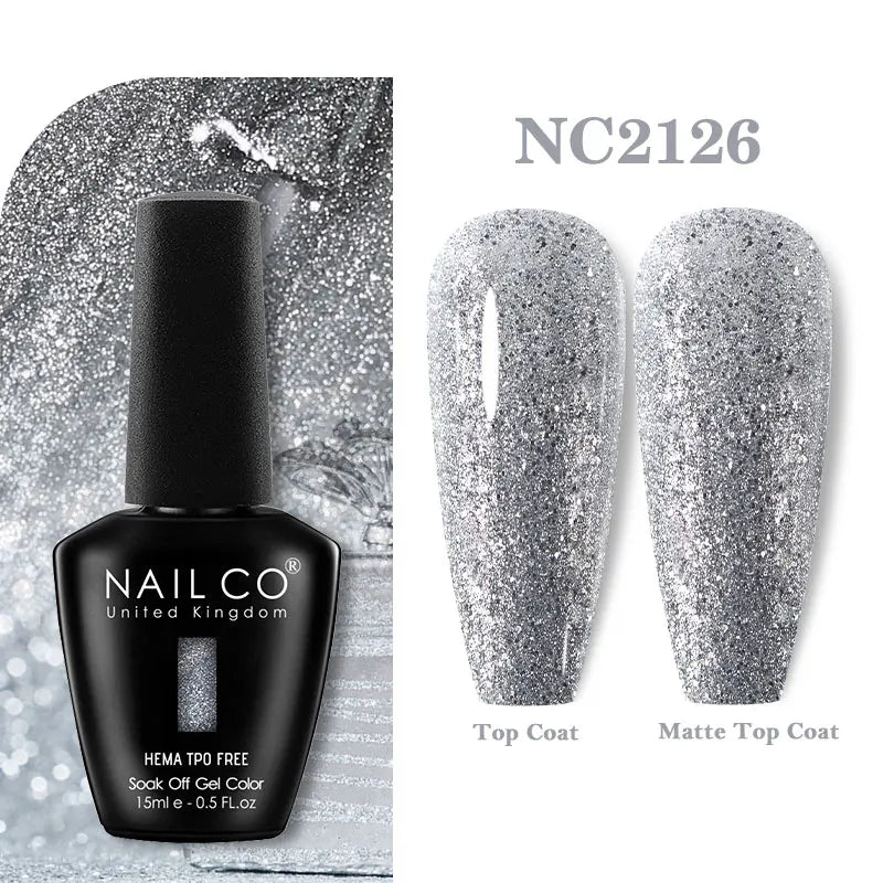 NAILCO 15ml Hema TPO Free Gel Nails Poilsh Vernis Semi Permanent UV Varnish Gel Nail Art Manicure Design TOP BASE Varnish Hybrid