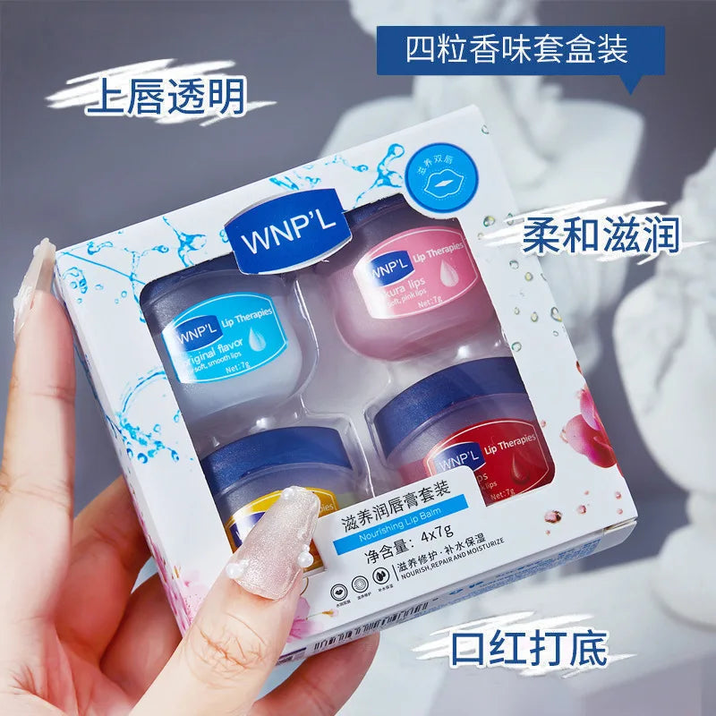 8 Pieces Set Lip Balm Moisturizing Lip Mask Repairing Lips For Men And Women Fade Lip Lines Sleep Labial Membrane Korea Skincare