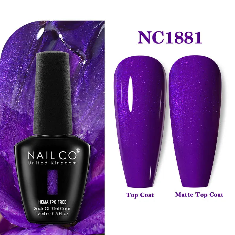 NAILCO 15ml Hema TPO Free Gel Nails Poilsh Vernis Semi Permanent UV Varnish Gel Nail Art Manicure Design TOP BASE Varnish Hybrid