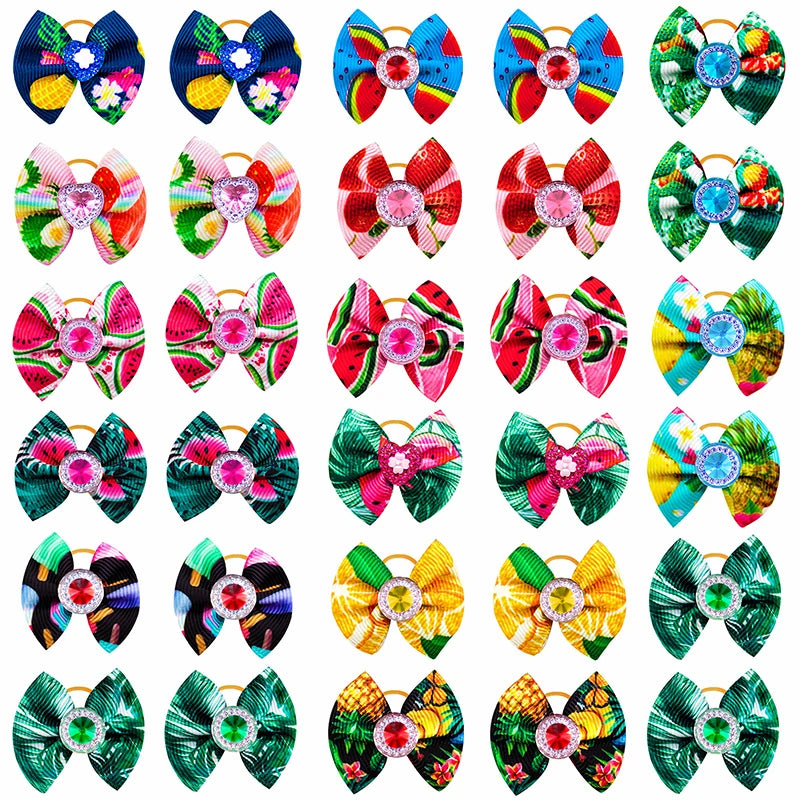 50/100pcs Small Dog Accessories Dog Bowtie Dog Bows Small Dog Hair Accessories Dog Neckties Dogs  Grooming For Small Dogs