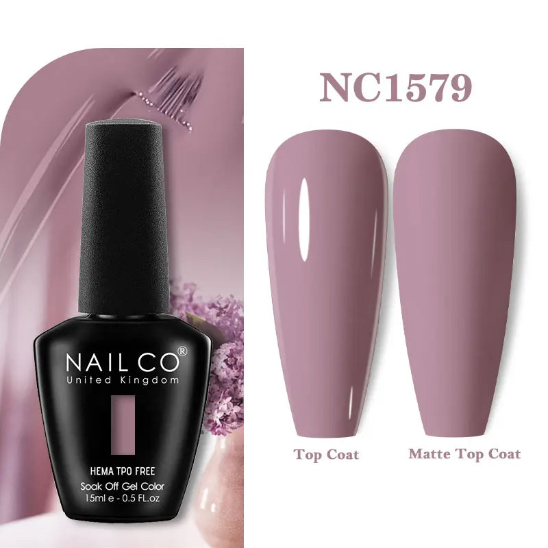 NAILCO 15ml Hema TPO Free Gel Nails Poilsh Vernis Semi Permanent UV Varnish Gel Nail Art Manicure Design TOP BASE Varnish Hybrid