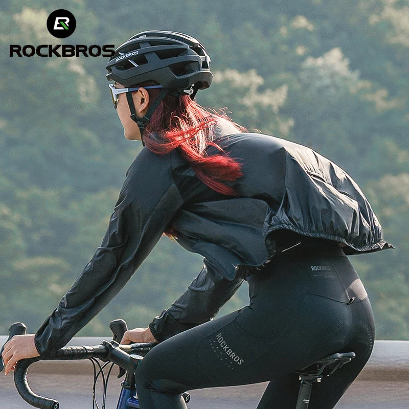 ROCKBROS Summer Cycling Jacket Lightweight Portable Coat Quick Dry Breathable Sunscreen Jacket Outdoor Sports Cycling Clothing