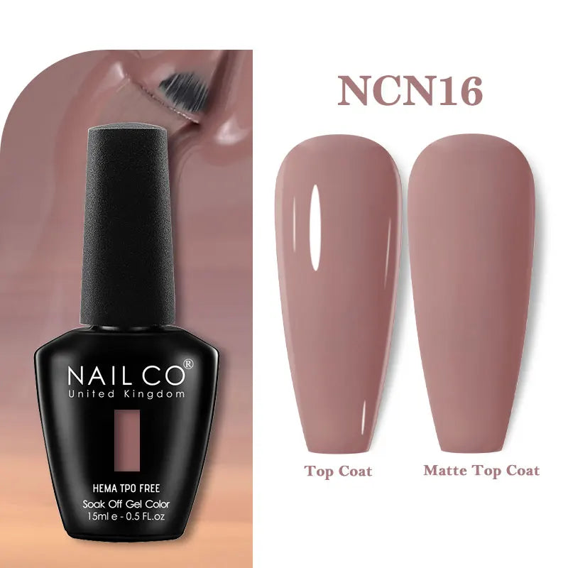 NAILCO 15ml Hema TPO Free Gel Nails Poilsh Vernis Semi Permanent UV Varnish Gel Nail Art Manicure Design TOP BASE Varnish Hybrid