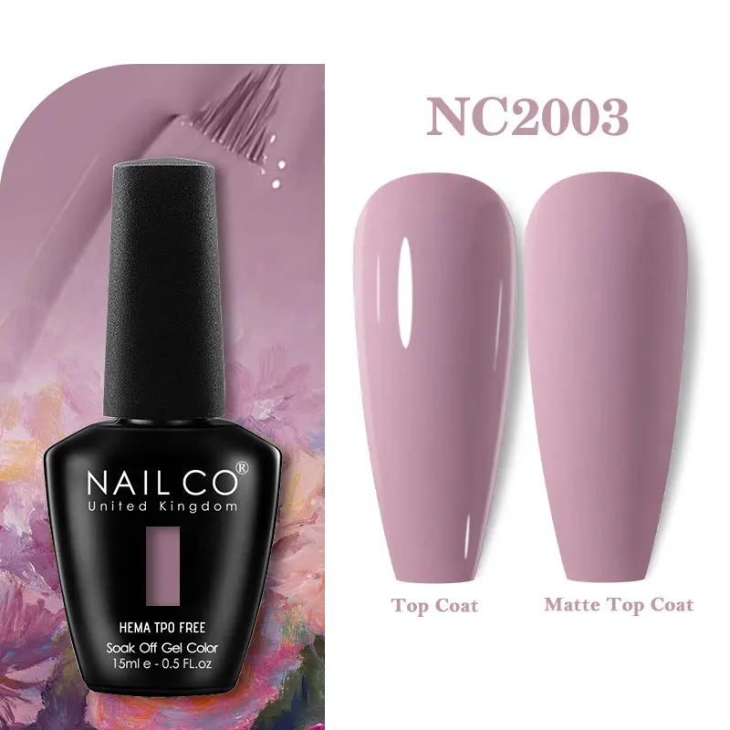 NAILCO 15ml Hema TPO Free Gel Nails Poilsh Vernis Semi Permanent UV Varnish Gel Nail Art Manicure Design TOP BASE Varnish Hybrid