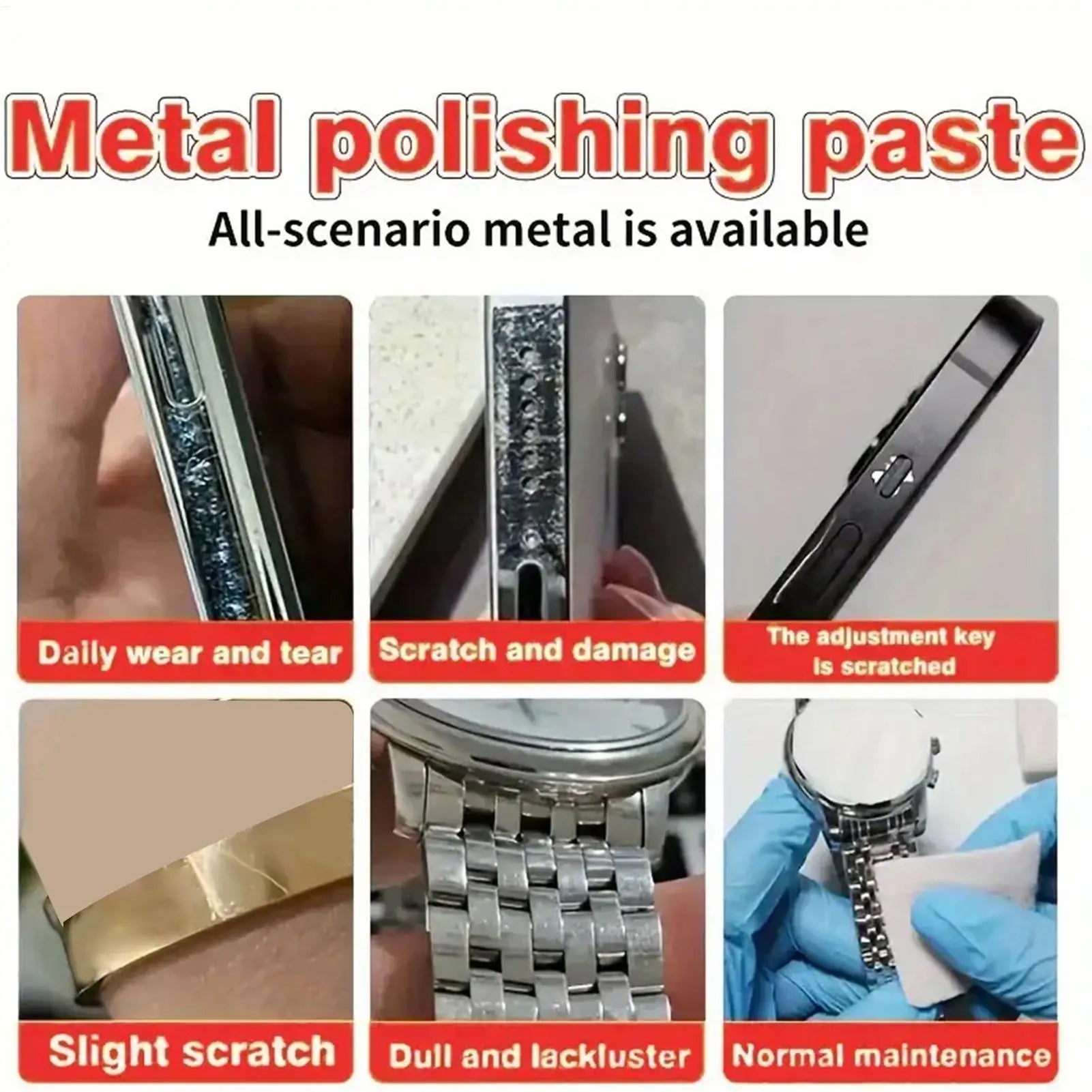 Glass Scratch Remover & Polishing Cream Quick Repair Kit for Phone Screen Watch Laptop Touchscreen, Sunglasses Electronics