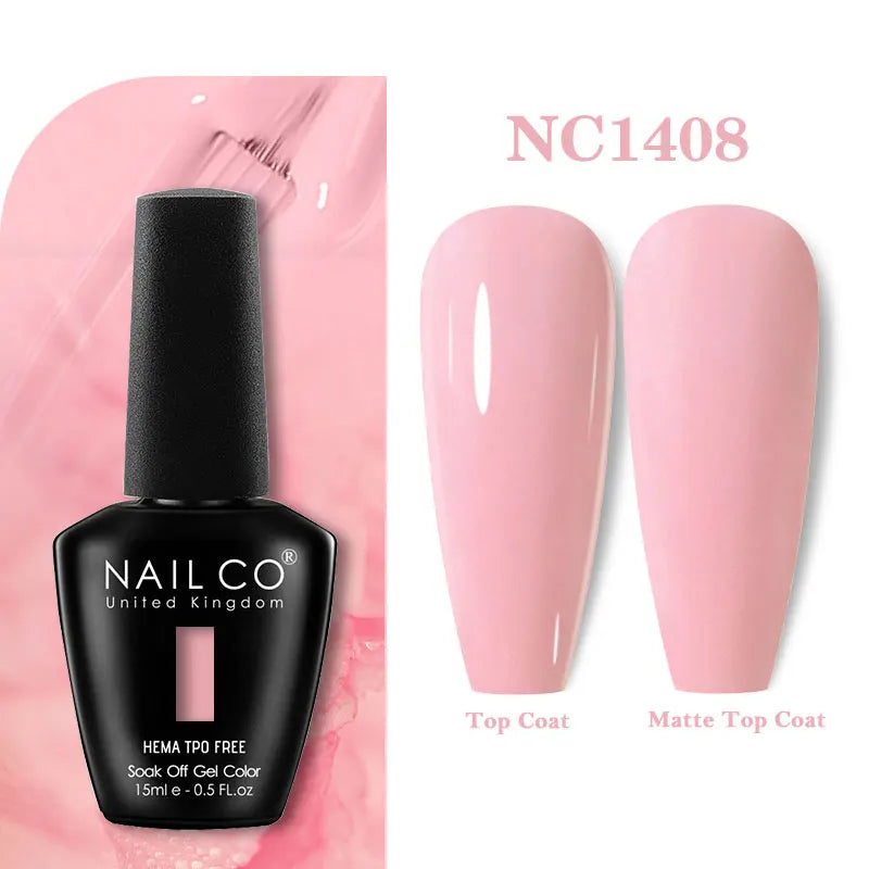 NAILCO 15ml Hema TPO Free Gel Nails Poilsh Vernis Semi Permanent UV Varnish Gel Nail Art Manicure Design TOP BASE Varnish Hybrid