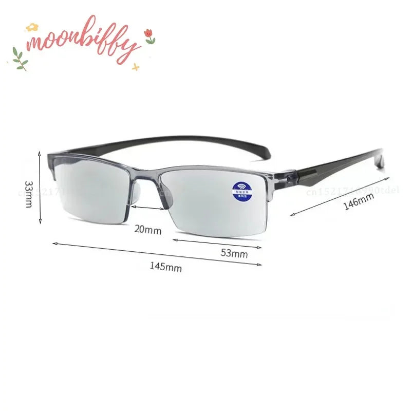 Smart Automatic Zoom Eyeglasses Anti-Blue Light Reading Glasses Men Women Optical Spectacle Computer Eyeglass