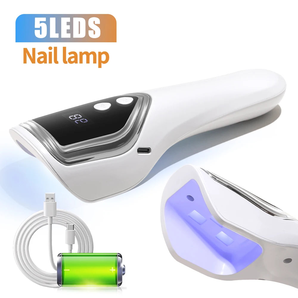 LINMANDA Handheld UV LED Lamp for Nails Drying Lamp Rechargeable Mini Manicure Lamp Nail Dryer For Gel Polish Manicure Tools