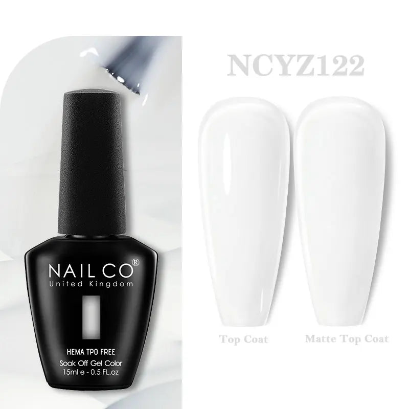 NAILCO 15ml Hema TPO Free Gel Nails Poilsh Vernis Semi Permanent UV Varnish Gel Nail Art Manicure Design TOP BASE Varnish Hybrid