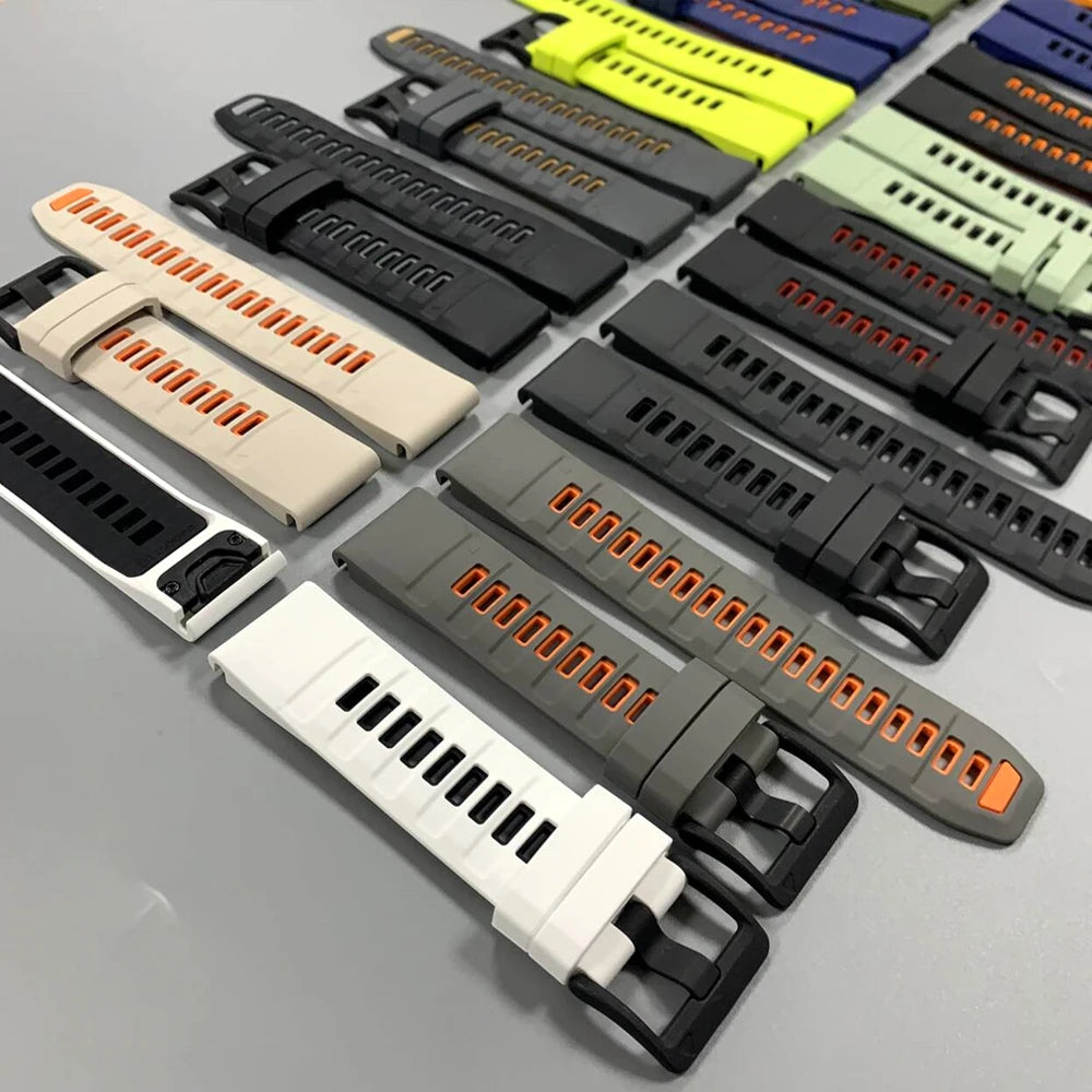 22/26mm Silicone Watchband Fenix 8 Pro Sport Strap For Garmin Tactix 7/Quatix8 Forerunner 970 965 Instinct 2X Quick Fit Bracelet
