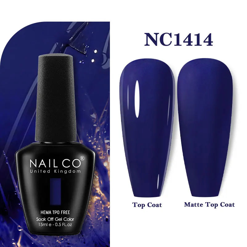 NAILCO 15ml Hema TPO Free Gel Nails Poilsh Vernis Semi Permanent UV Varnish Gel Nail Art Manicure Design TOP BASE Varnish Hybrid