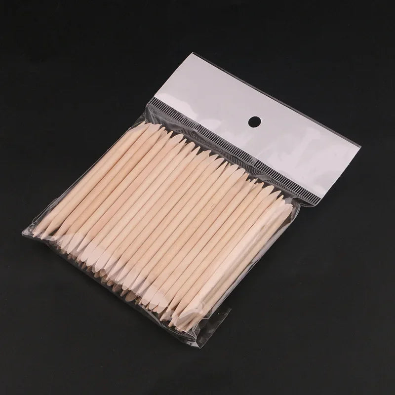 50-300pc/Set for Nail Different Sizes Orange Wood Sticks Cuticle Pusher Cuticle Remove Tool Manicure Pedicure Care nails