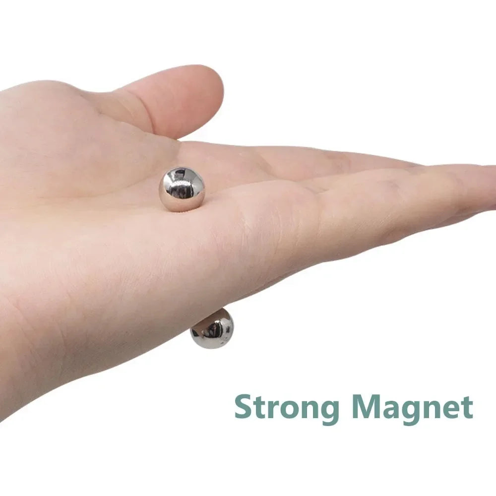 2Pcs Nipple Clip and Studs Magnet Orbs Personal Fake Nipple Piercing Ring Powerful Magnet Non Piercing Giant Magnet Balls Women