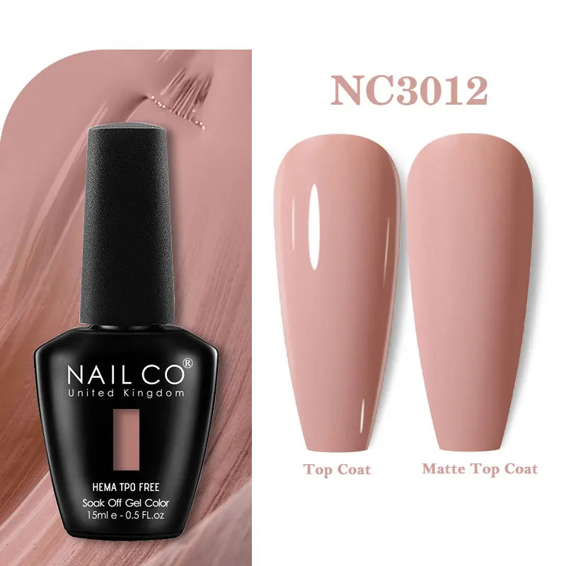 NAILCO 15ml Hema TPO Free Gel Nails Poilsh Vernis Semi Permanent UV Varnish Gel Nail Art Manicure Design TOP BASE Varnish Hybrid
