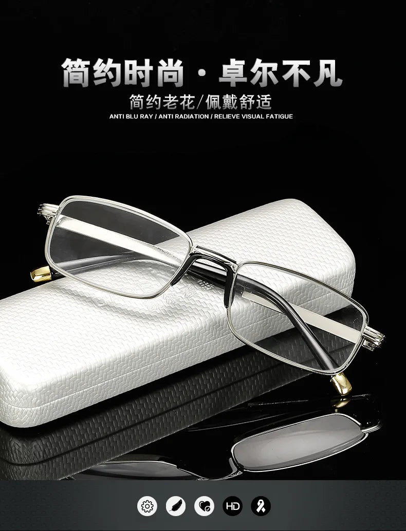 2024 New High-Definition Glass Lens Reading Glass For Men And Women Protection Presbyopic Glasses Comfortable