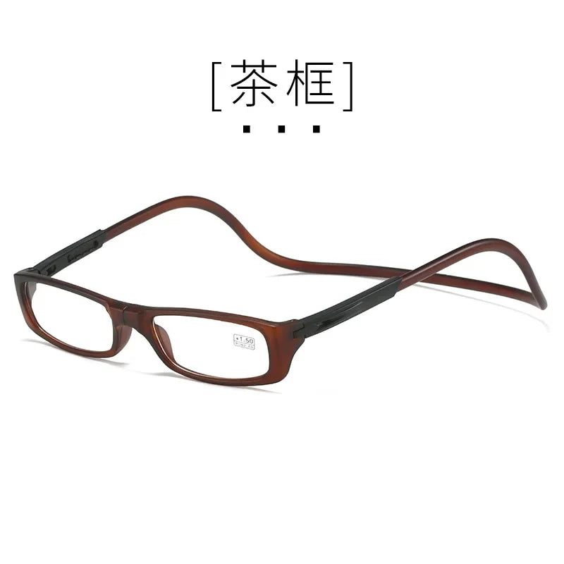 Presbyopic Glasses Presbyopia Protection Goggles Stone Man Mirror Transparent Acetate Rotatable Eye Wholesale Strong Magnetic