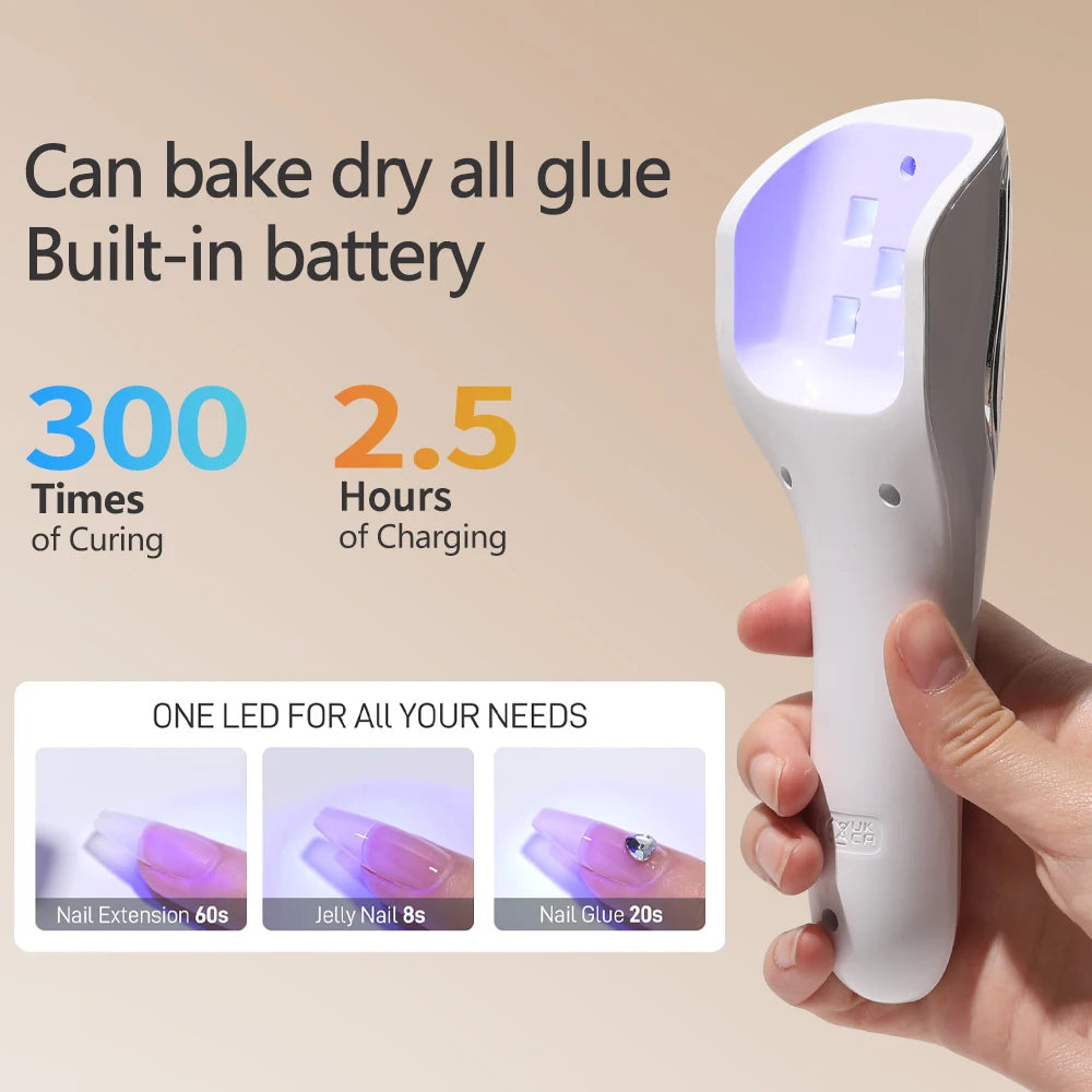 LINMANDA Handheld UV LED Lamp for Nails Drying Lamp Rechargeable Mini Manicure Lamp Nail Dryer For Gel Polish Manicure Tools