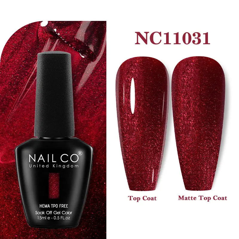 NAILCO 15ml Hema TPO Free Gel Nails Poilsh Vernis Semi Permanent UV Varnish Gel Nail Art Manicure Design TOP BASE Varnish Hybrid