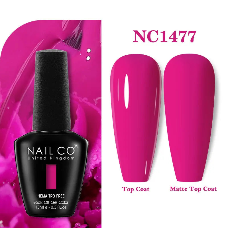 NAILCO 15ml Hema TPO Free Gel Nails Poilsh Vernis Semi Permanent UV Varnish Gel Nail Art Manicure Design TOP BASE Varnish Hybrid