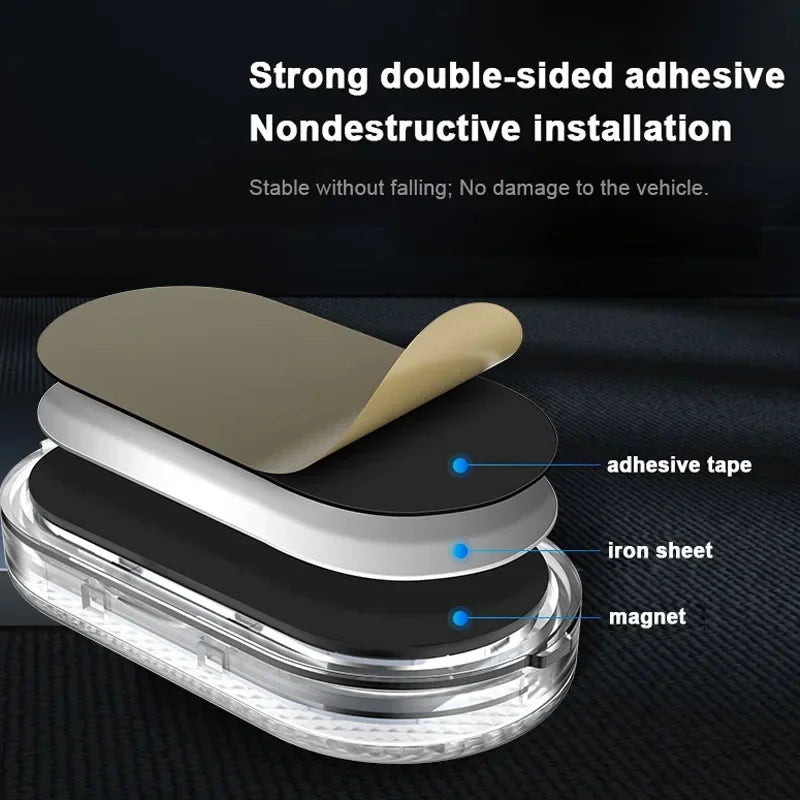 Car LED Touch Lights USB Sensor Rechargeable Reading Light Auto Door Light Roof Ceiling Lamp Car Interior Atmosphere Lamp