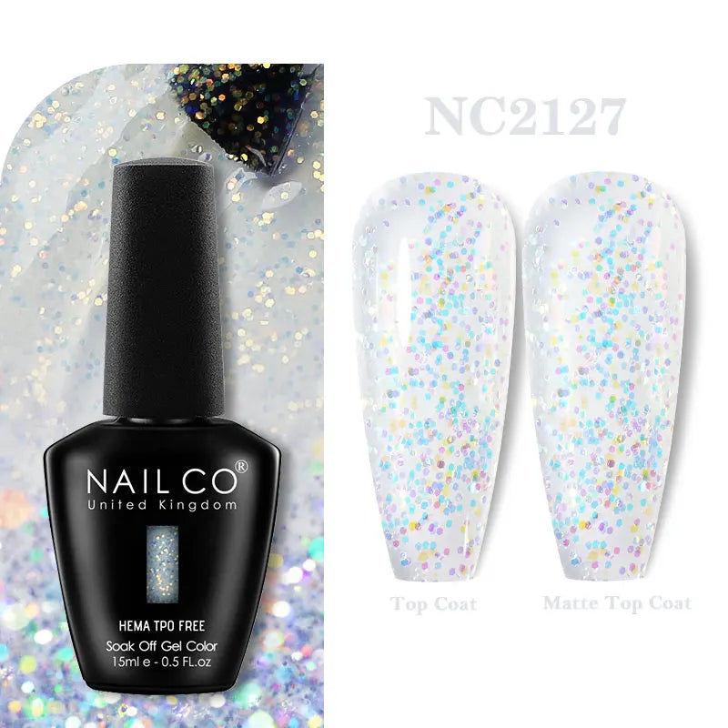 NAILCO 15ml Hema TPO Free Gel Nails Poilsh Vernis Semi Permanent UV Varnish Gel Nail Art Manicure Design TOP BASE Varnish Hybrid