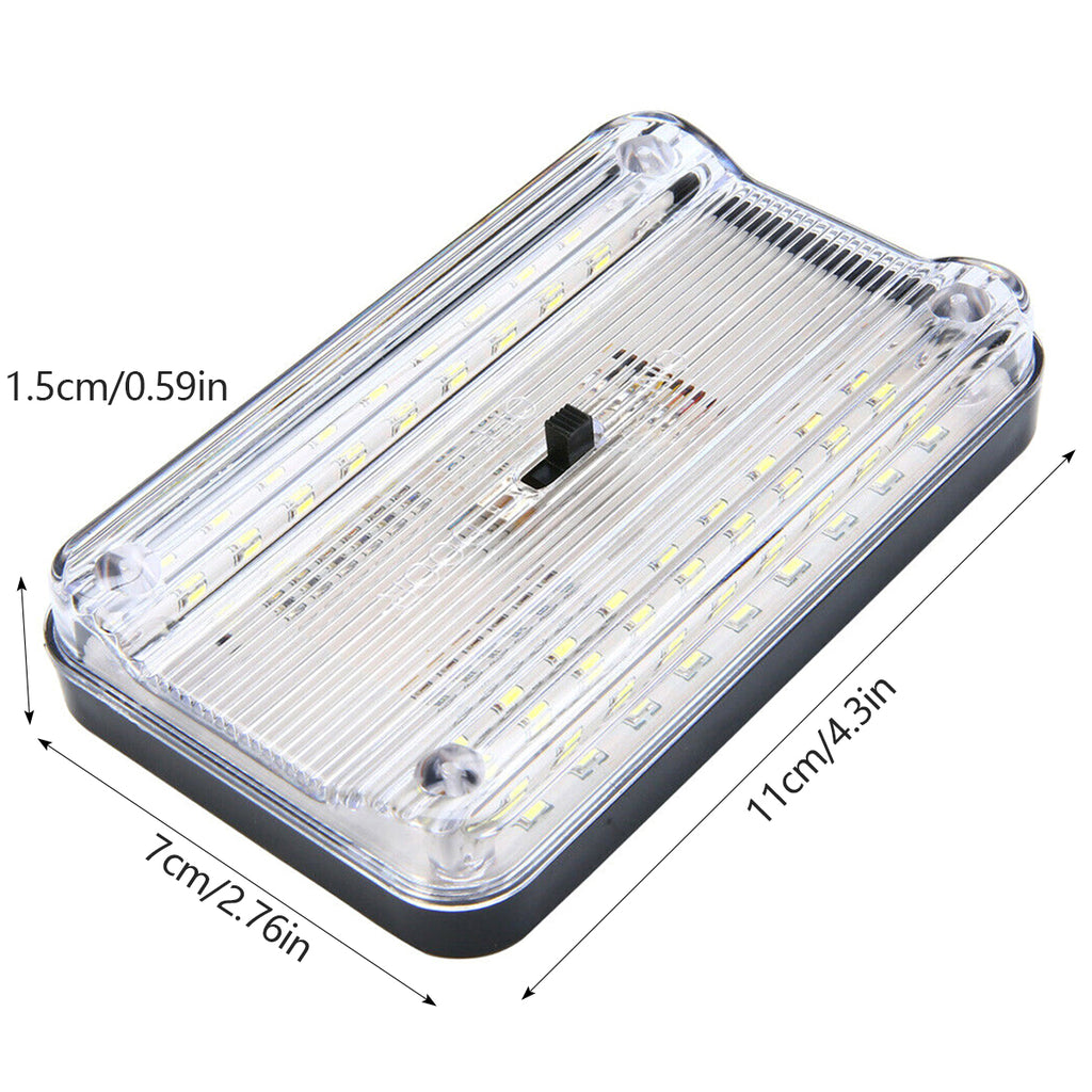 Car Interior Roof Lights 12V 36 LED Bulbs White Vehicle Ceiling LED Lighting Lamp Car Dome Reading Light with On/Off Switch for