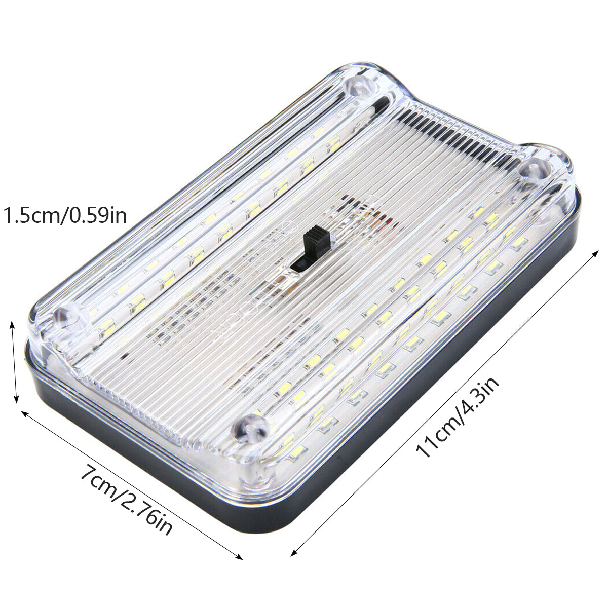 Car Interior Roof Lights 12V 36 LED Bulbs White Vehicle Ceiling LED Lighting Lamp Car Dome Reading Light with On/Off Switch for