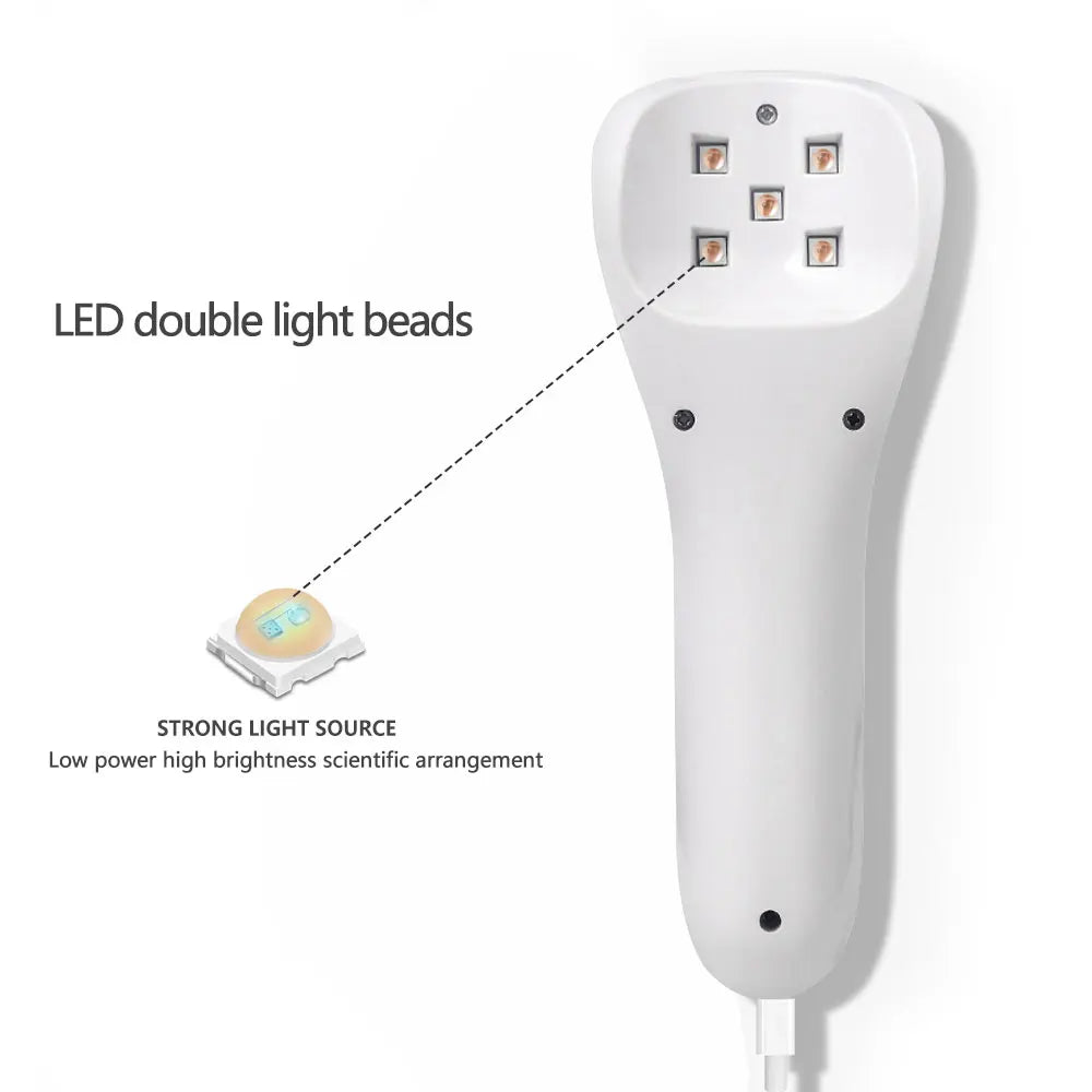 LINMANDA Handheld UV LED Lamp for Nails Drying Lamp Rechargeable Mini Manicure Lamp Nail Dryer For Gel Polish Manicure Tools